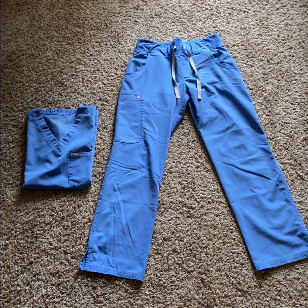 Ceil blue FIGS scrubs